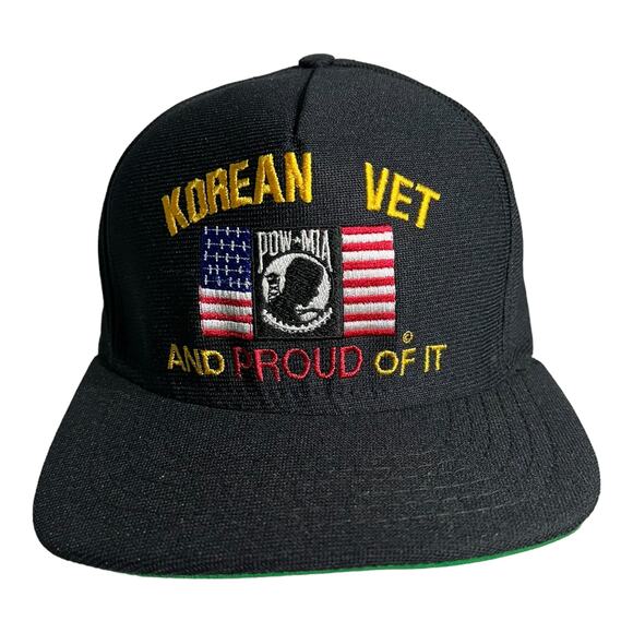 Vintage Korean Vet Pow-Mia Snapback Hat - Picture 1 of 2